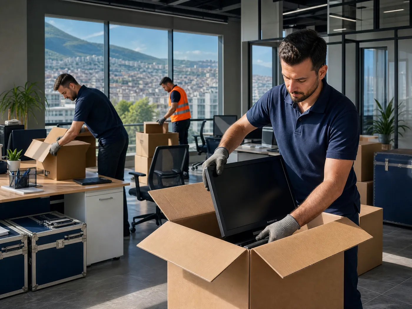 Bursa ofis taşımacılığı ekibi